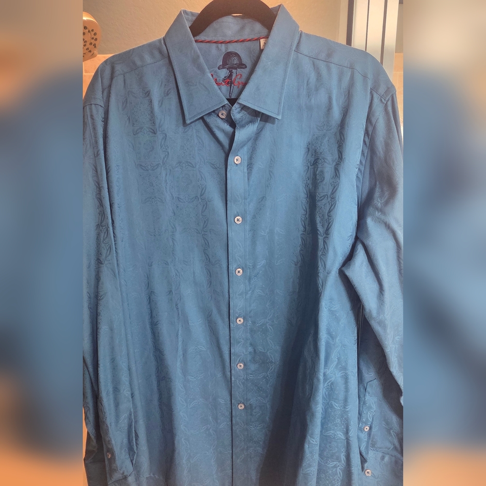 Robert Graham Teal Button Down Shirt